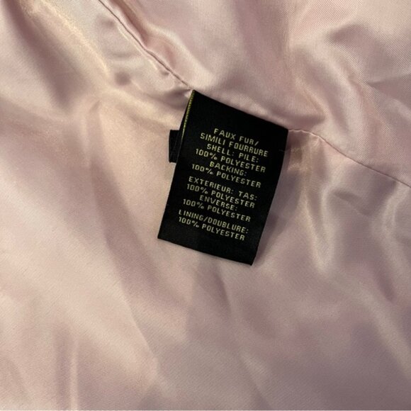 NWT House of Harlow 1960 x Nicole Richie Faux Shaggy Fur Pink/Purple Jacket Med - Picture 6 of 7